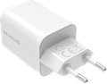 BlueBuilt Power Delivery Universele Oplader 65W + usb C oplaadkabel (2m) Wit voorkant