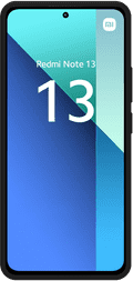 Just in Case Soft Design Xiaomi Redmi Note 13 4G Back Cover Zwart voorkant