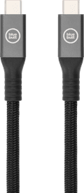BlueBuilt USB-C to USB-C Cable 240W 2m Nylon Black Main Image