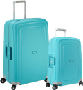 Kofferset Samsonite S'cure Spinner 55 + 75 cm Aqua Blue Main Image