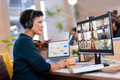 Jabra Evolve2 55 MS Wireless Office Headset product in use