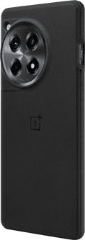 OnePlus 12R Sandstone Back Cover Zwart linkerkant