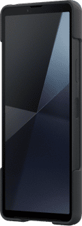Sony Xperia 10 VI Back Cover Zwart Met Standaard rechterkant
