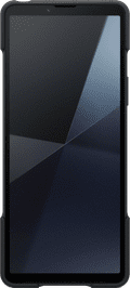 Sony Xperia 10 VI Back Cover Zwart Met Standaard voorkant