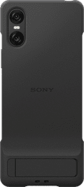 Sony Xperia 10 VI Back Cover Zwart Met Standaard Main Image