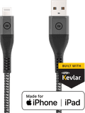 BlueBuilt USB-A to Lightning Cable 1.5m Kevlar Black Main Image