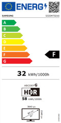 Samsung LS32DM702UUXEN Smart M7 energielabel