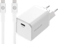 BlueBuilt Power Delivery Universele Oplader 65W + usb C oplaadkabel (2m) Wit Main Image