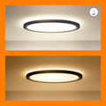 WiZ Ceiling Lamp - SuperSlim - Black - Colored and White Light visual supplier