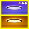 WiZ Ceiling Lamp - SuperSlim - Black - Colored and White Light visual supplier