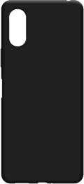 Just in Case Soft Design Sony Xperia 10 VI Back Cover Zwart achterkant