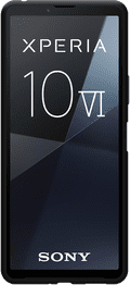 Just in Case Soft Design Sony Xperia 10 VI Back Cover Zwart voorkant