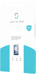 Just In Case Tempered Glass Motorola Moto G04/G04S/G24/G24 Power Screenprotector verpakking