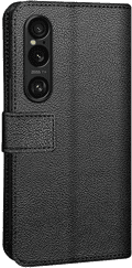 Just in Case Wallet Sony Xperia 1 VI Book Case Zwart achterkant