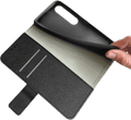 Just in Case Wallet Sony Xperia 1 VI Book Case Black product in use