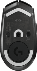 Logitech G309 Lightspeed Draadloze Gaming Muis Zwart onderkant
