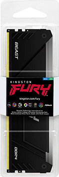 Kingston FURY Beast RGB 32GB (2x16GB) DDR4 DIMM CL18 3600MHz packaging