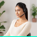 Logitech Zone 300 Wireless Office Headset Black product in use