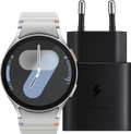 Samsung Galaxy Watch 7 Zilver 44mm + Oplader 25W Main Image