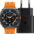 Samsung Galaxy Watch Ultra 4G Grijs/Oranje 47mm + Oplader 25W Main Image