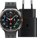 Samsung Galaxy Watch Ultra 4G Zilver/Zwart 47mm + Oplader 25W Main Image