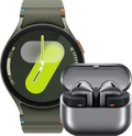Samsung Galaxy Watch 7 4G Groen 44mm + Galaxy Buds3 Zwart Main Image