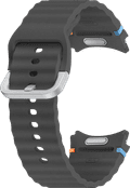 Samsung Siliconen Sport Bandje 20mm Donkergrijs S/M detail