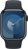 Apple Watch 44/45/46 mm Siliconen Horlogeband Sport Middernacht - M/L detail