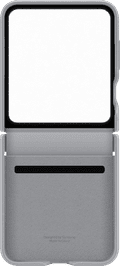 Samsung Galaxy Z Flip 6 Back Cover Artificial Leather Gray front