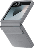 Samsung Galaxy Z Flip 6 Back Cover Artificial Leather Gray left side