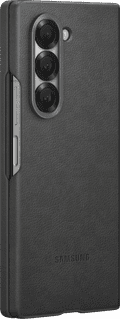 Samsung Galaxy Z Fold 6 Back Cover Artificial Leather Gray right side