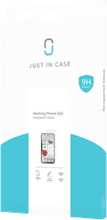 Just In Case Nothing Phone (2a) Tempered Glass Screenprotector Transparant verpakking