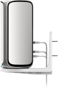 Netgear Orbi Wall Mount for WiFi 7 models (RBEWM) White left side