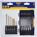 Irwin 25-piece Stone Drill Bit and Bit Set and Magnetic Bit Holder packaging
