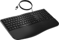 HP 480 Comfort Wired Keyboard QWERTY left side