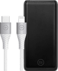 BlueBuilt Powerbank met Snelladen 10.000 mAh + Lightning Kabel 1,5m Nylon Wit Main Image