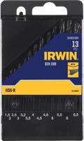 Irwin 13-part HSS Metal Drill Bit Set packaging