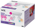 WiZ 4 Spots Imageo Square- Colored and White Light - GU10 - White packaging