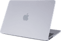 BlueBuilt Hardcase Transparant Mat voor MacBook Air 13,6 inch M2/M3/M4 voorkant