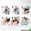 Tunturi MG40 Massage Gun product in gebruik