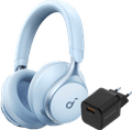 Soundcore Space One Blauw + BlueBuilt Quick Charge Oplader met Usb A Poort 18W Zwart Main Image