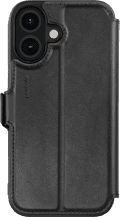 BlueBuilt Apple iPhone 16 Book Case Leer Zwart onderkant