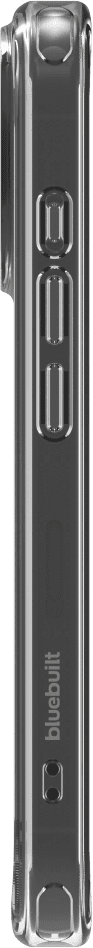 BlueBuilt Protective Back Cover with MagSafe iPhone 16 Pro Transparent right side
