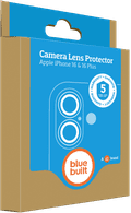 BlueBuilt Apple iPhone 16/16 Plus Camera Lens Protector Aluminium Duo Pack verpakking