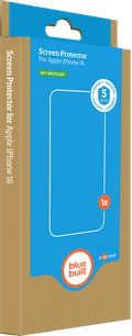 BlueBuilt Apple iPhone 16 Screenprotector Glas Duo Pack verpakking