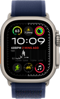 Apple Watch Ultra 2 4G 49mm Zilver Trail Band Blauw S/M voorkant