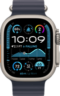 Apple Watch Ultra 2 4G 49mm Zilver Ocean Band Blauw voorkant