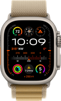Apple Watch Ultra 2 4G 49mm Zilver Alpine Band Beige L voorkant