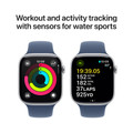 Apple Watch Series 10 46 mm Silber Sportarmband M/L visueller lieferant