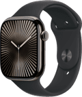 Apple Watch Series 10 4G 46mm Titanium Zwart Sportband M/L Main Image